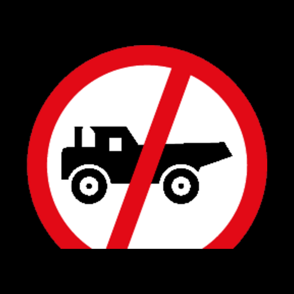 R231 – Construction Vehicle Prohibited Sign