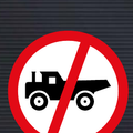 R231 Construction Vehicle Prohibited Sign