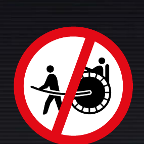 R234 Rickshaws Prohibited Sign