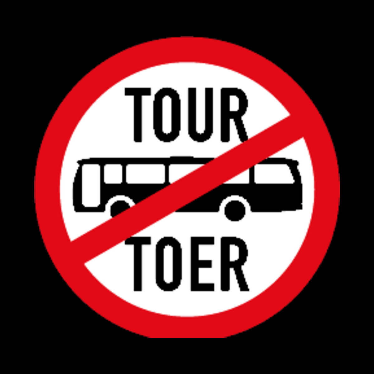 R235 – Tour Buses Prohibited Sign