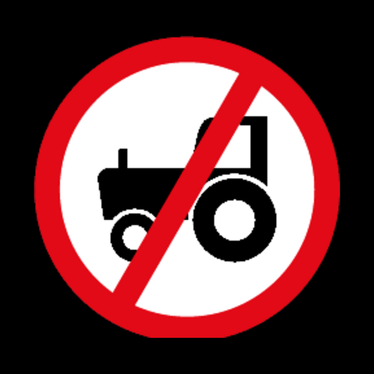 R236 – Agricultural Vehicles Prohibited Sign