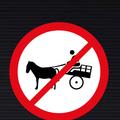 R237 Animal-Drawn Vehicles Prohibited Sign
