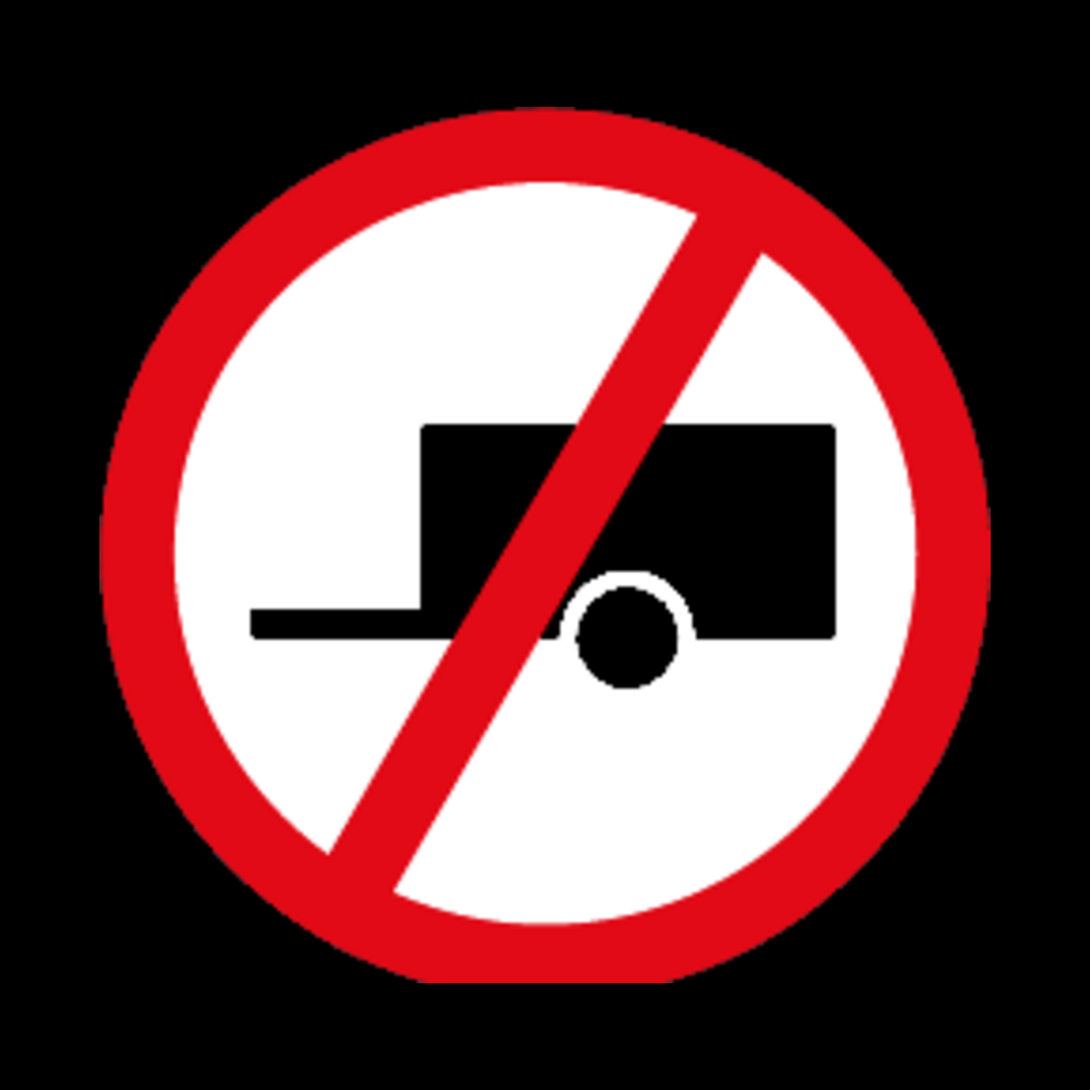 R240 – Towed Vehicles Prohibited Sign