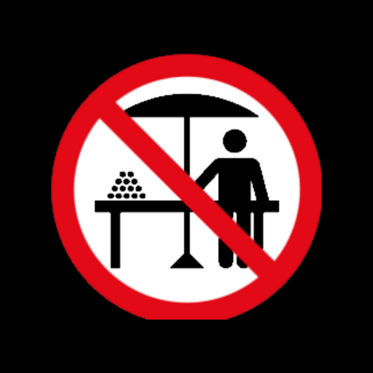 R241 – Hawkers Prohibited Sign