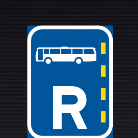 R302 Reserved Lane for Buses Sign