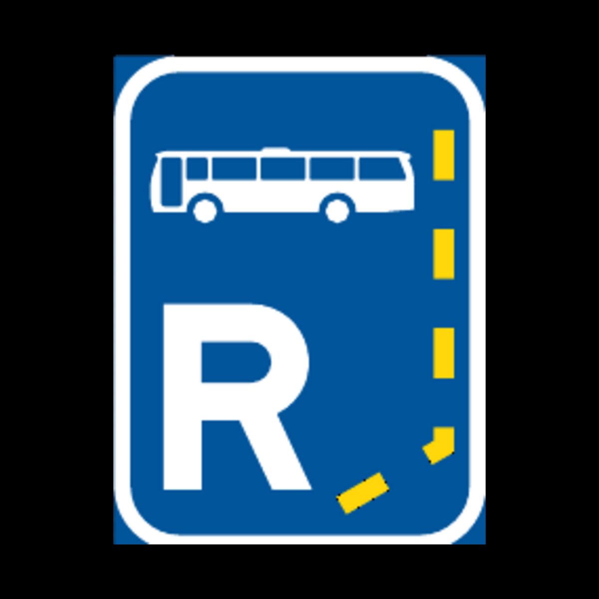R303 – Start of a Reserved Lane for Buses Sign