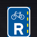 R304 Reserved Lane for Bicycles Sign