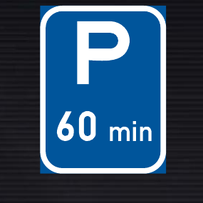 R306-P Limited Parking Reservation Sign