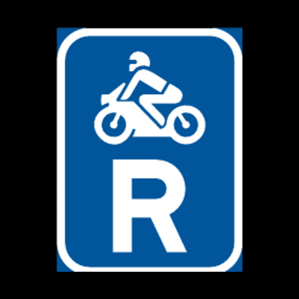R307 – Reserved for Motorcycles Sign