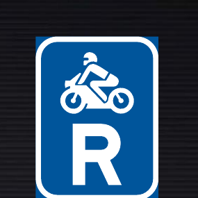 R307 Reserved for Motorcycles Sign