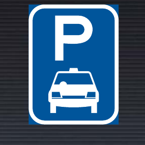 R309-P Taxi Parking Reservation Sign