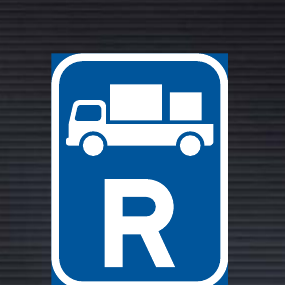 R312 Reserved for Delivery Vehicles Sign
