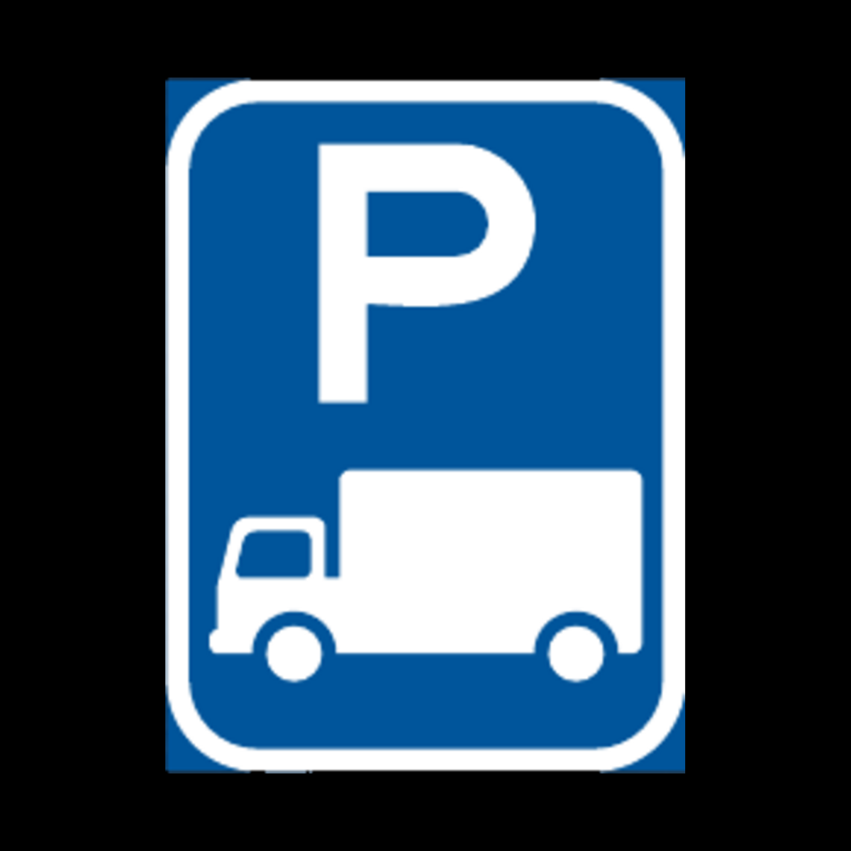 R313-P – Goods Vehicle Parking Reservation Sign