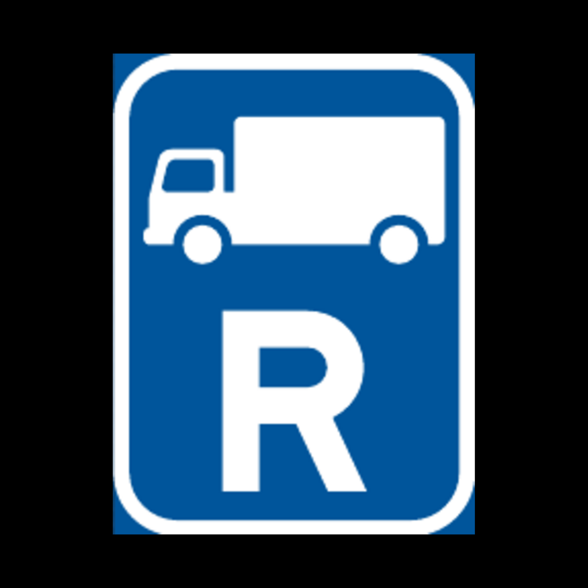 R313 – Reserved for Goods Vehicles Sign