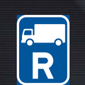 R313 Reserved for Goods Vehicles Sign