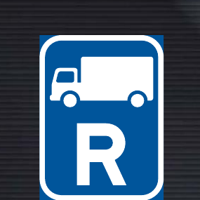 R313 Reserved for Goods Vehicles Sign
