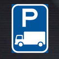 R313-P Goods Vehicle Parking Reservation Sign