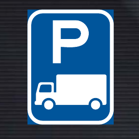 R313-P Goods Vehicle Parking Reservation Sign