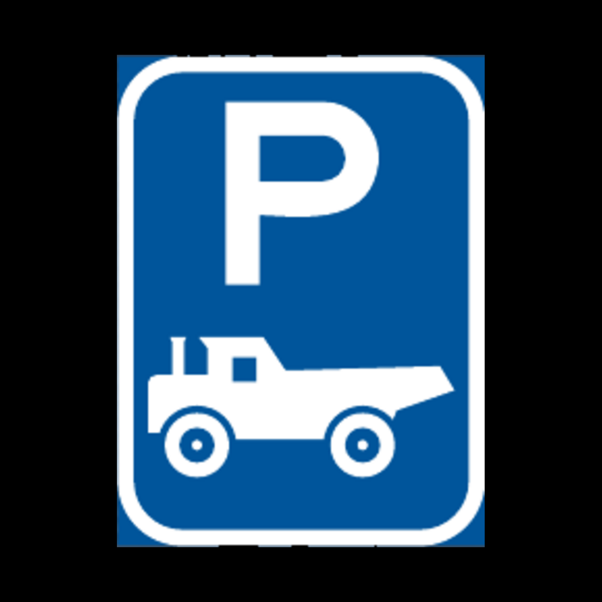 R315-P – Construction Vehicle Parking Reservation Sign