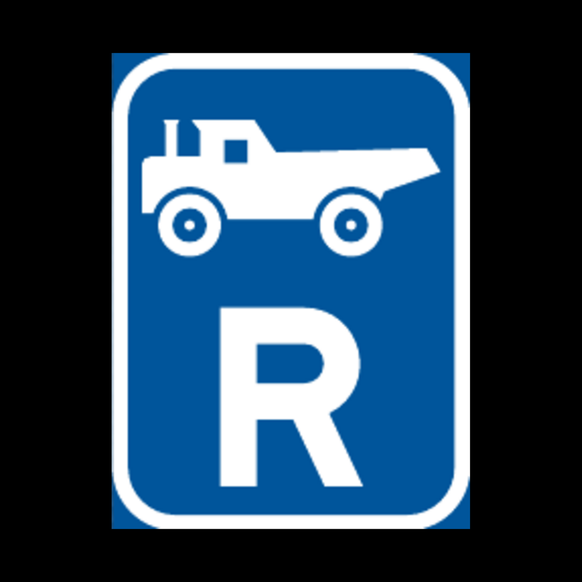 R315 – Reserved for Construction Vehicles Sign