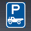 R315-P Construction Vehicle Parking Reservation Sign