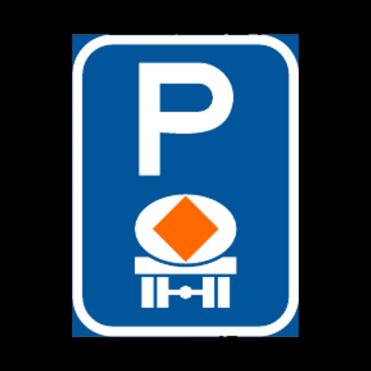 R316-P – Vehicle Conveying Dangerous Substances Parking Reservation Sign