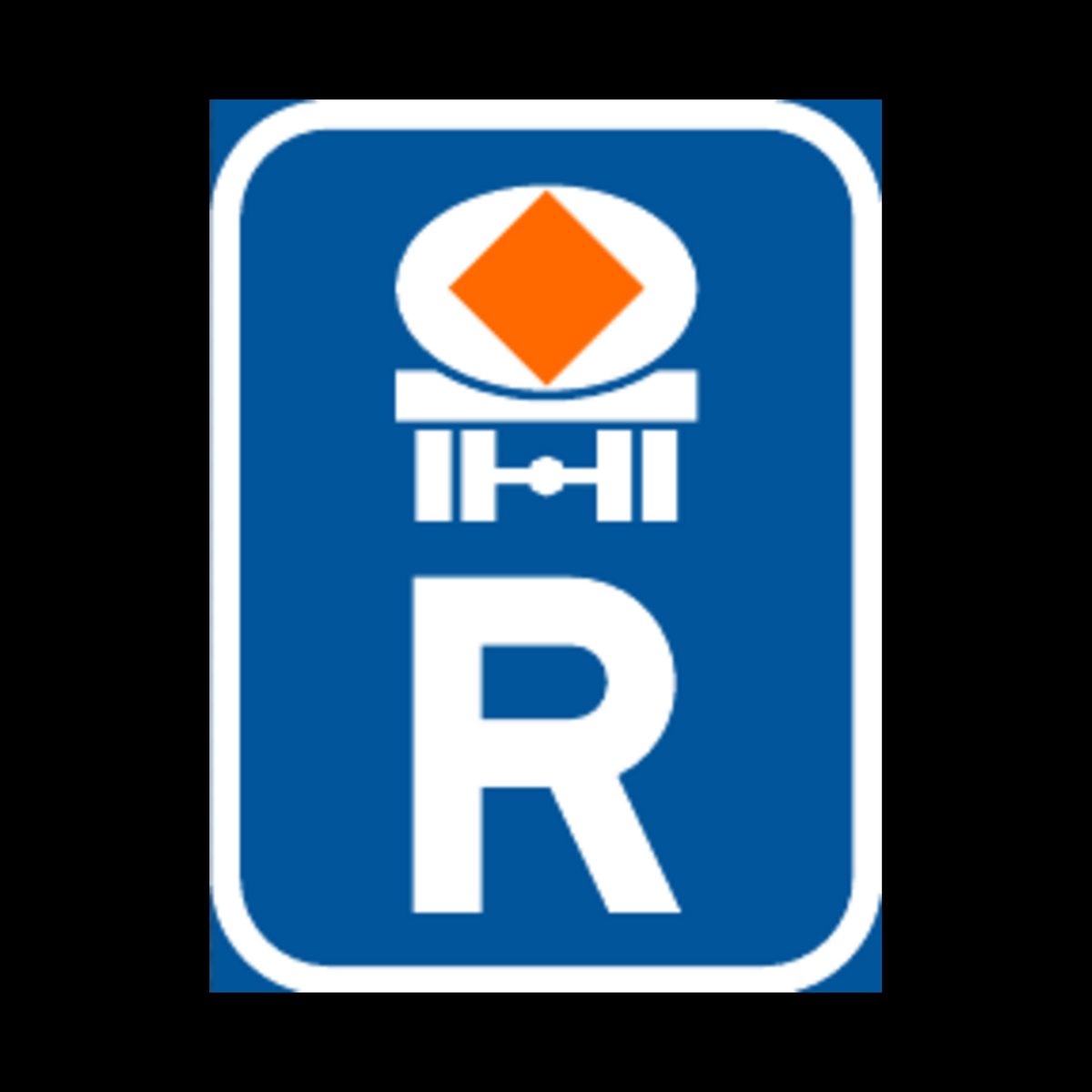 R316 – Reserved for Vehicles Transporting Dangerous Substances Sign