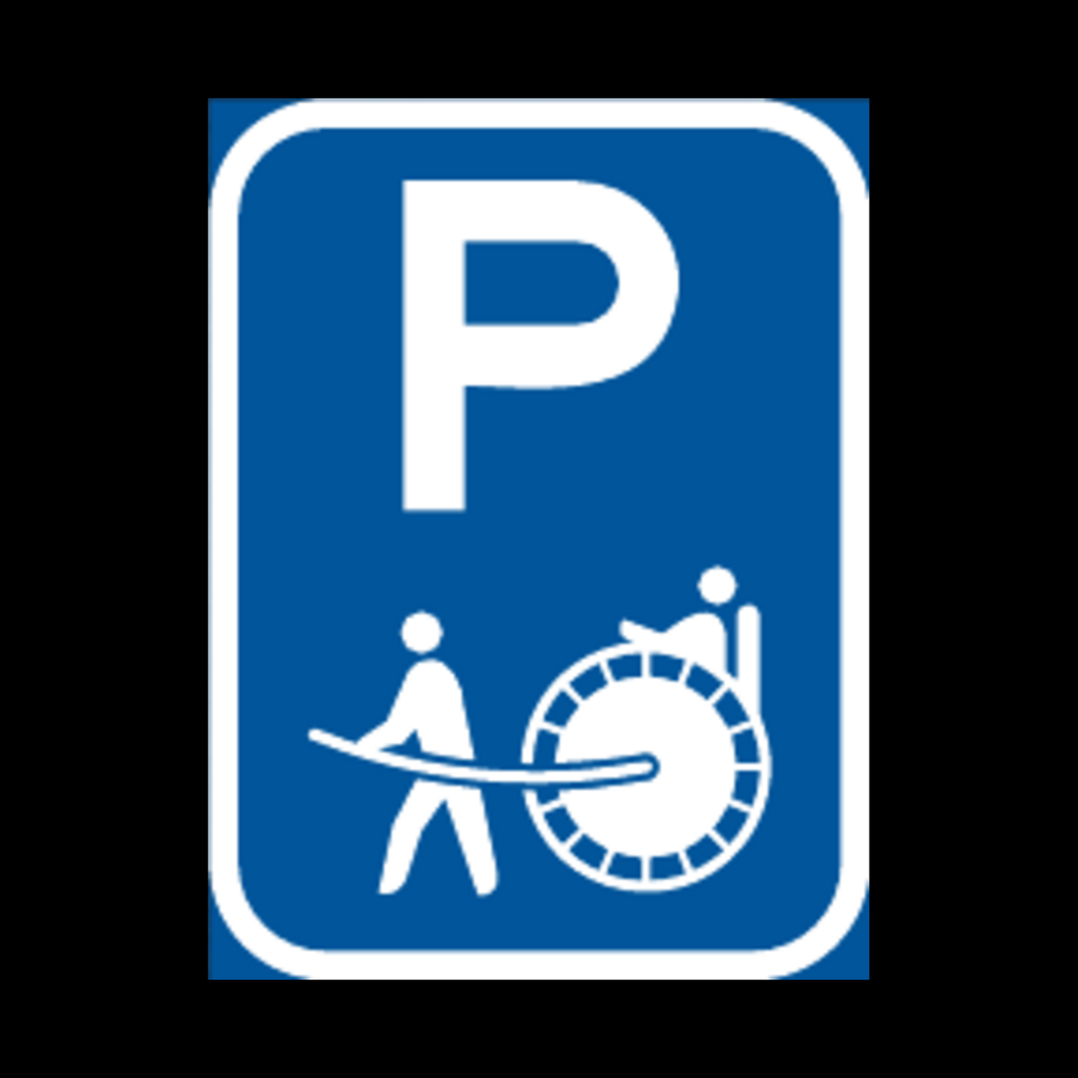 R318-P – Rickshaw Parking Reservation Sign