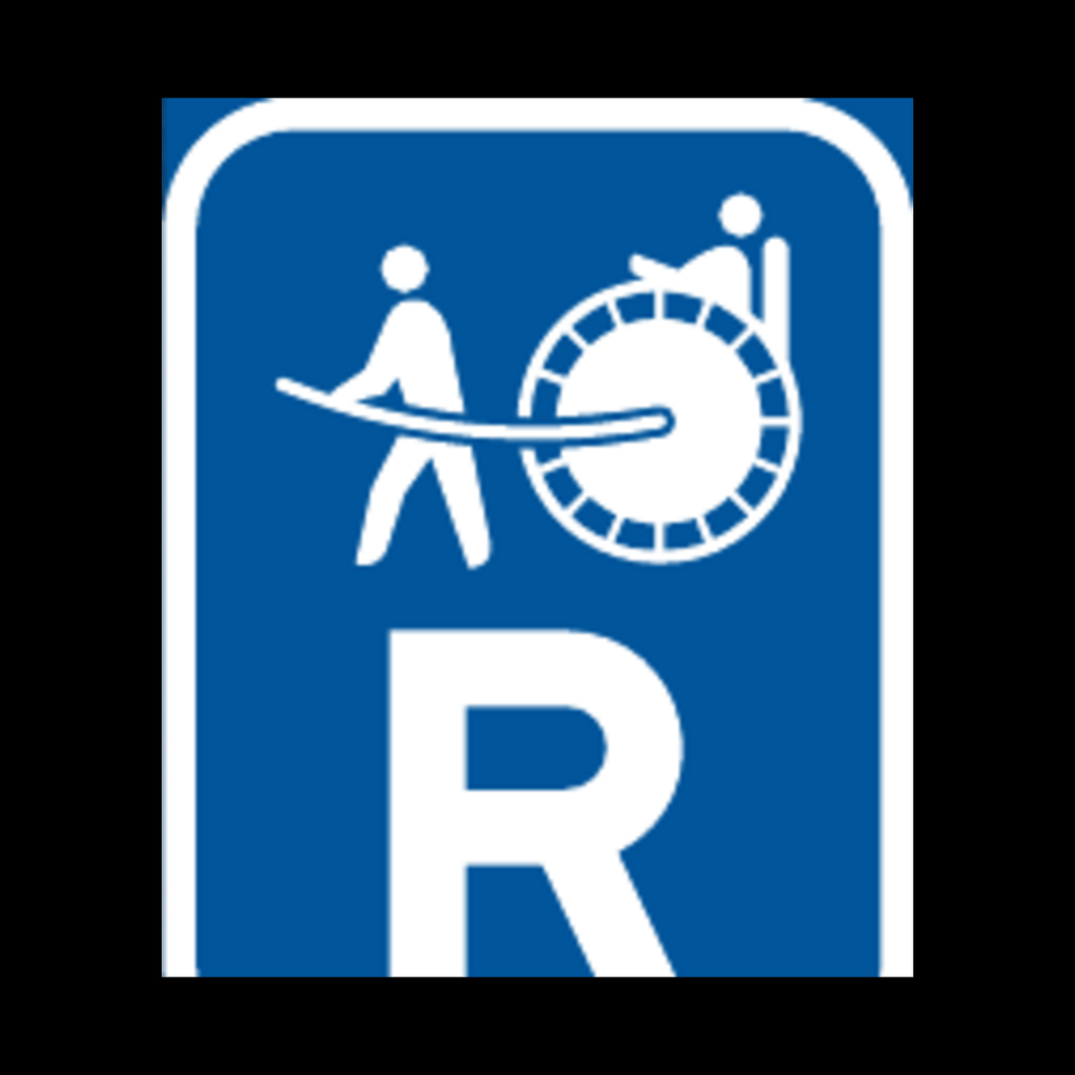 R318 – Reserved for Rickshaws Sign