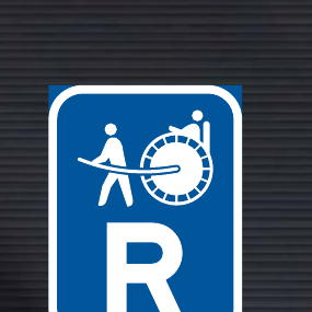 R318 Reserved for Rickshaws Sign