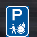 R318-P Rickshaw Parking Reservation Sign