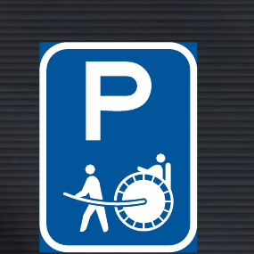 R318-P Rickshaw Parking Reservation Sign