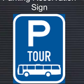 R319-P Tour Bus Parking Reservation Sign