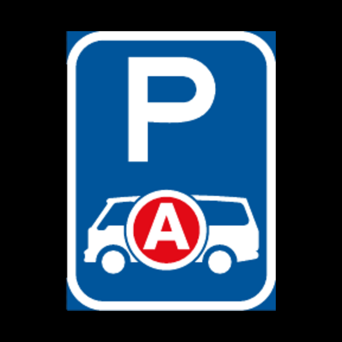 R321-P – Ambulance/Emergency Vehicle Parking Reservation Sign