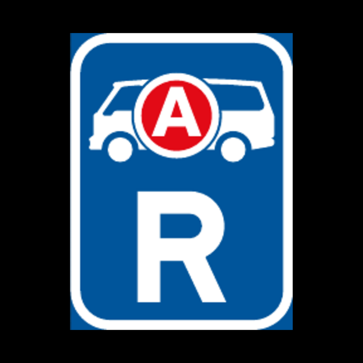 R321 – Reserved for Ambulances/Emergency Vehicles Sign