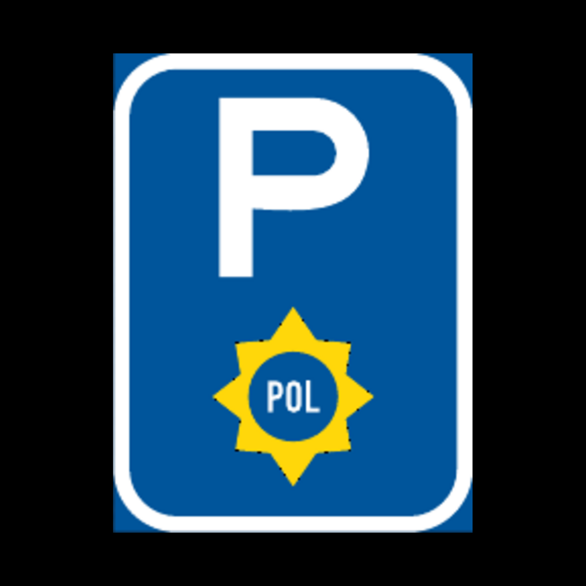 R322-P – Police Vehicle Parking Reservation Sign