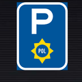 R322-P Police Vehicle Parking Reservation Sign