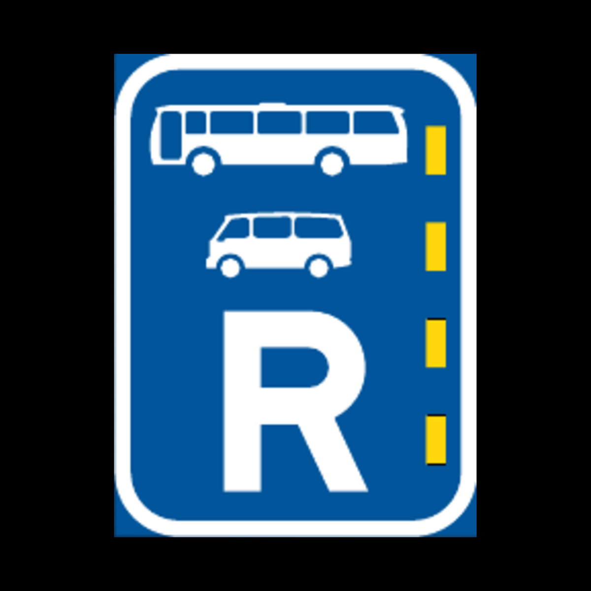 R328 – Reserved Lane for Buses and Mini-Buses Sign