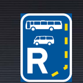 R329 Start of a Reserved Lane for Buses and Mini-Buses Sign