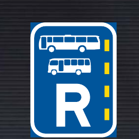 R331 Reserved Lane for Buses and Midi-Buses Sign