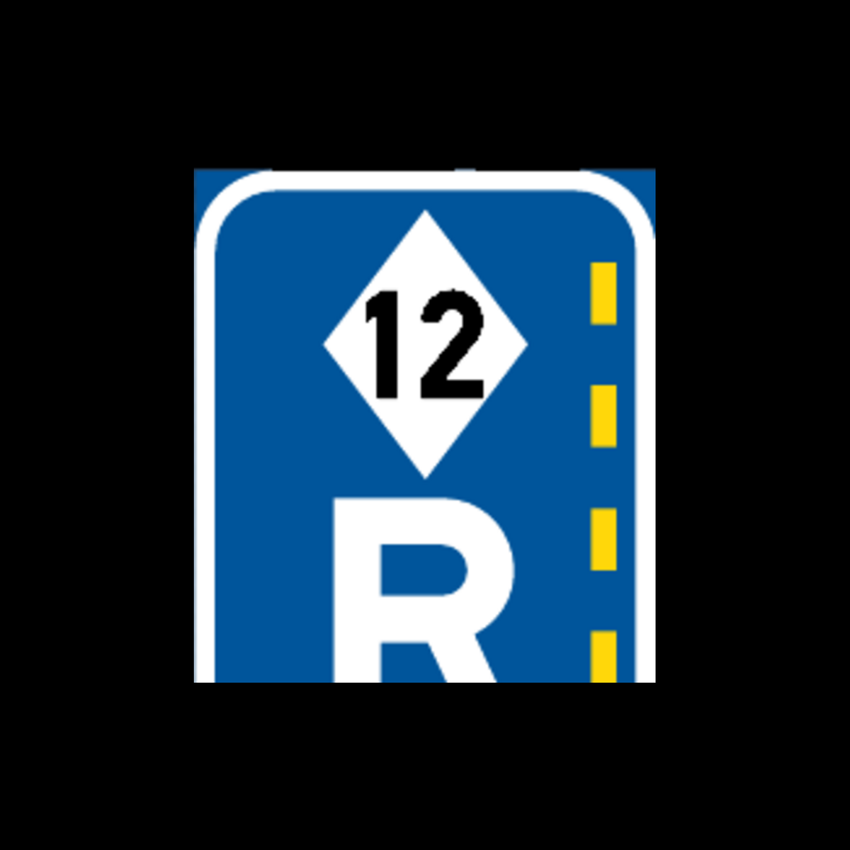 R336 – Reserved Lane for High Occupancy Vehicles Sign