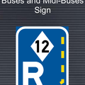R337 Start of Reserved Lane for High Occupancy Vehicles Sign
