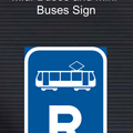 R338 Reserved for Trams Sign