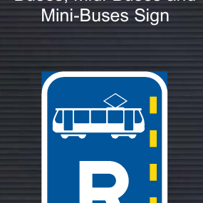 R339 Reserved Lane for Trams Sign