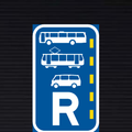 R346 Reserved Lane for Buses, Trams and Mini-Buses Sign