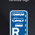 R347 Start of Reserved Lane for Buses, Trams and Mini-Buses Sign