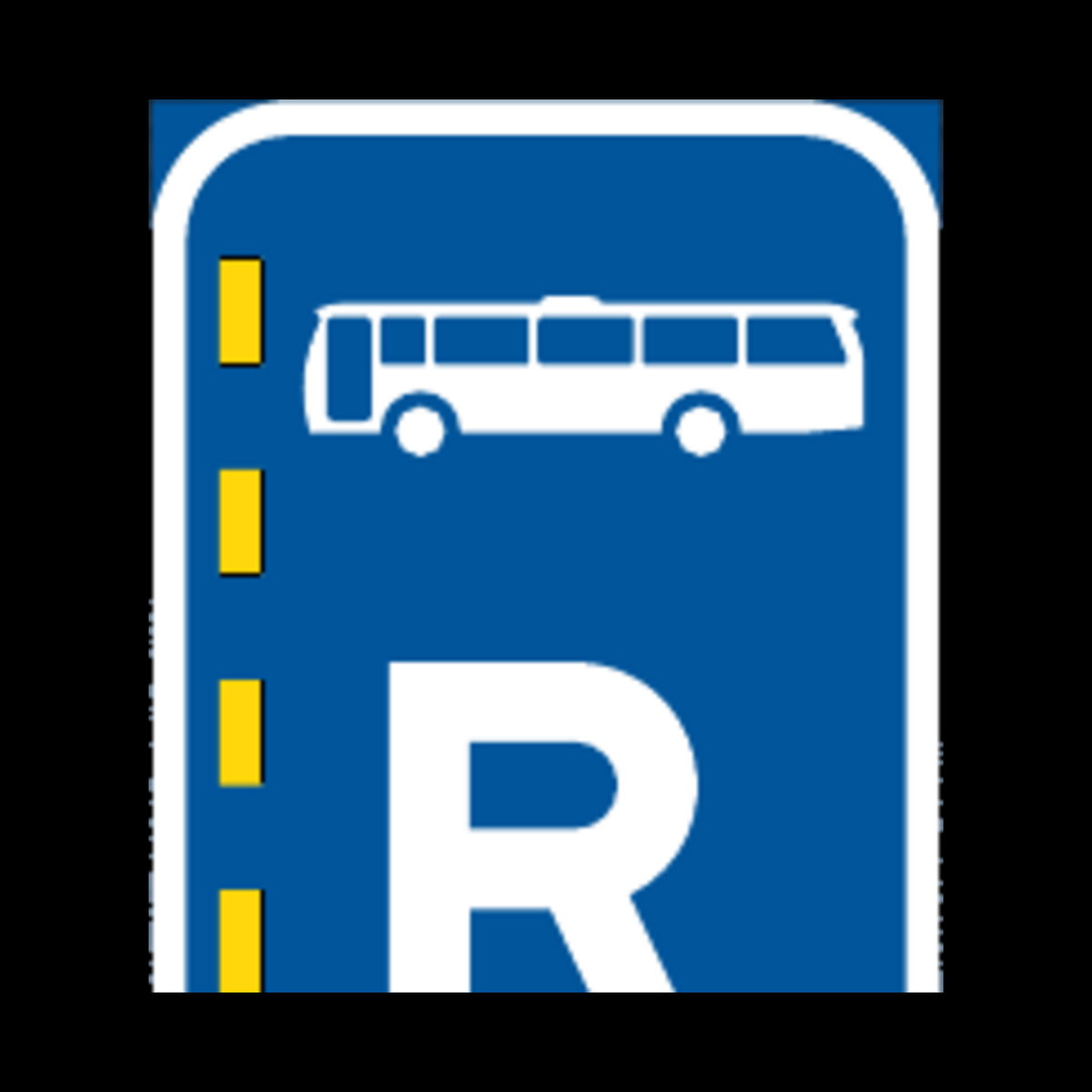 R348 – Reserved Lane for Buses Sign