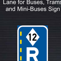 R352 Reserved Lane for High Occupancy Vehicles Sign