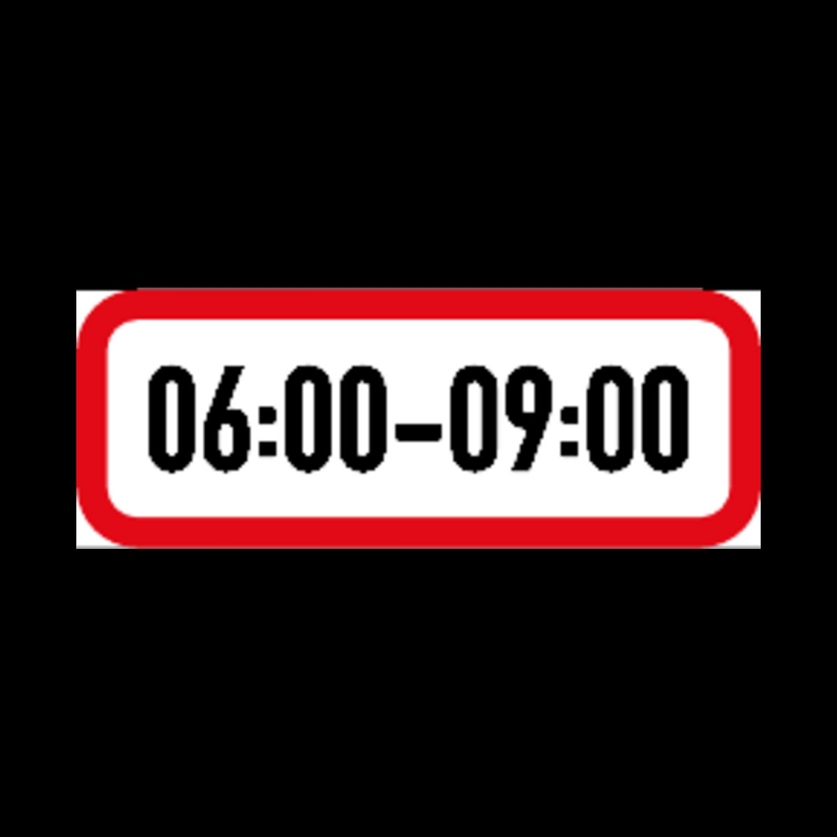 R501 – One Period Time Limit Sign