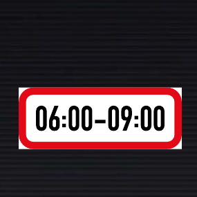 R501 One Period Time Limit Sign